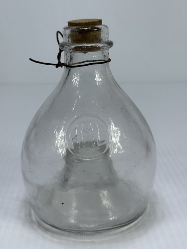Antique hand blown bottom - blown, fly