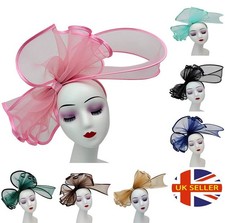 Large Flower Feather Hair Hat