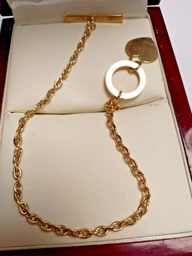 9ct gold heart t - t, bar