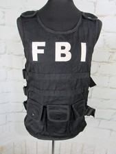 FBI Assault vest adult Fancy Dress Large to XX-Large