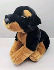 ROTTWEILER - Vintage Toys R Us Animal Alley Plush Soft Toy 10" Laying/Sitting