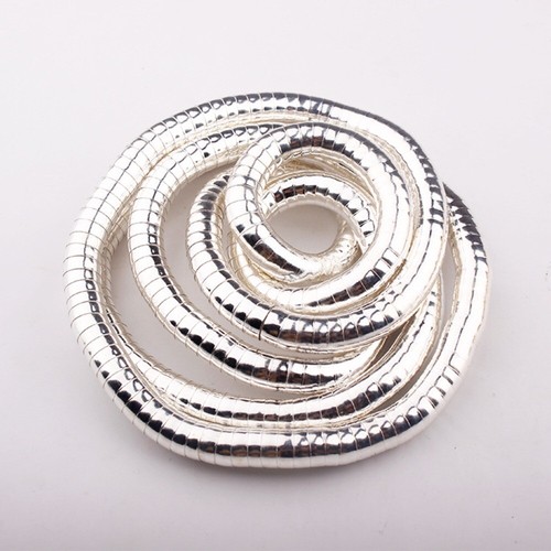 Alloy bendable snake necklace - alloy,
