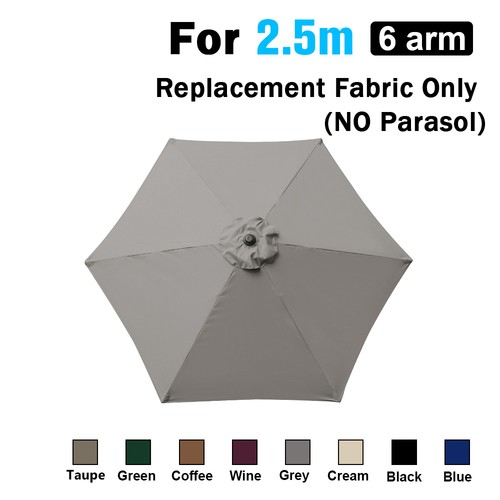 Round parasol garden - 2.5m, 2.7m