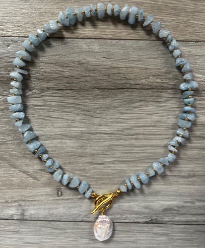 Front fastening aquamarine
