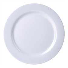 White Melamine Dinner Plate