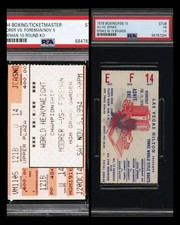 2 x PSA Graded Boxing Tickets