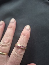 9ct Gold Ruby And Diamond Ring