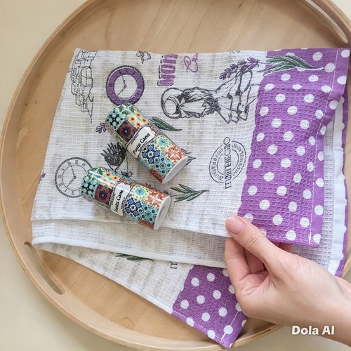 Set vintage cotton tea - 2,