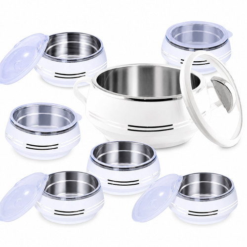 White stainless steel pudding - white,