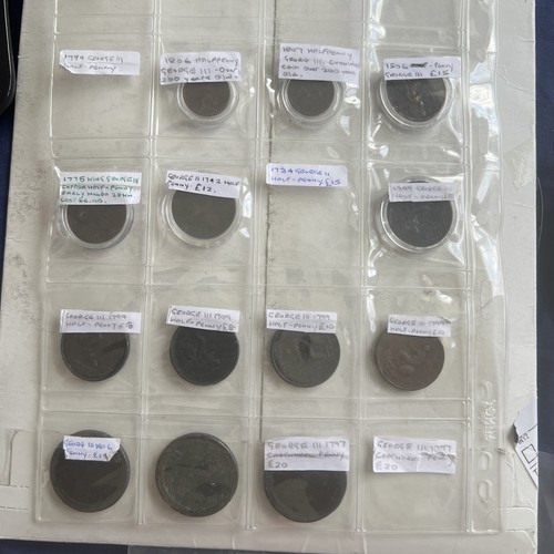Various size georgian coins - size,