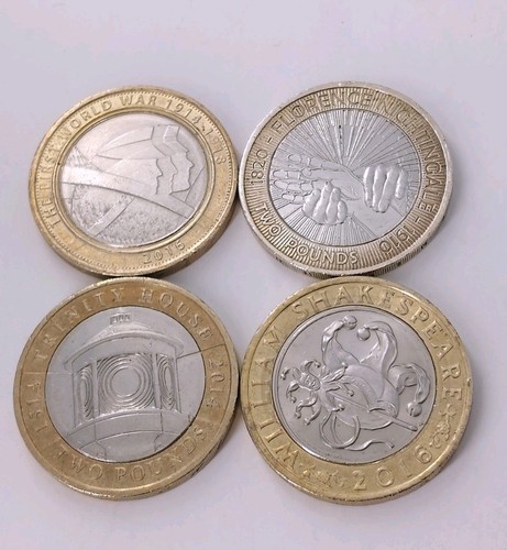 Two pounds coins - x,