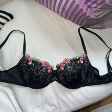 M&S 34C Padded Bra Black