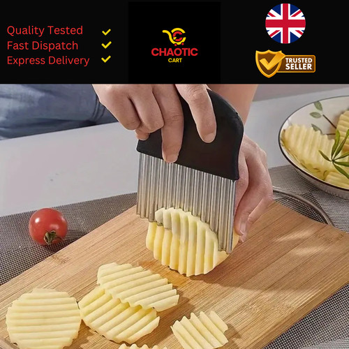Crinkle cutter stainless - crinkle,