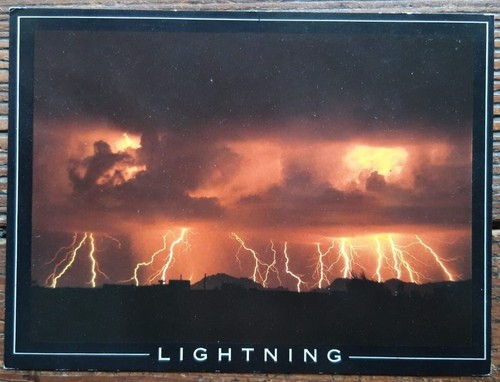 Athena postcard lightning - postcard,