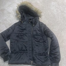 Boohoo Puffer Black Coat