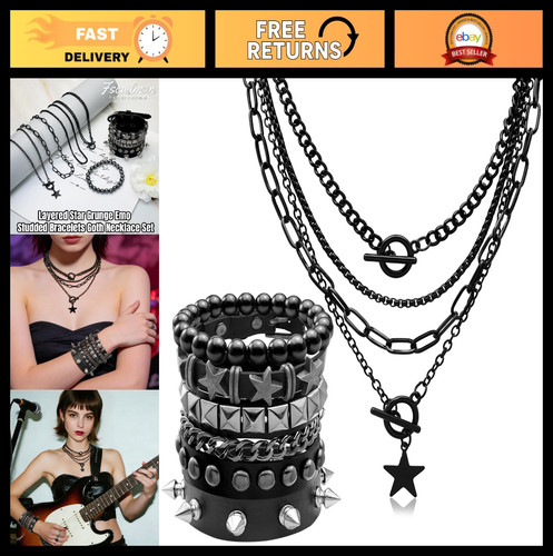 Layered star grunge emo - layered,