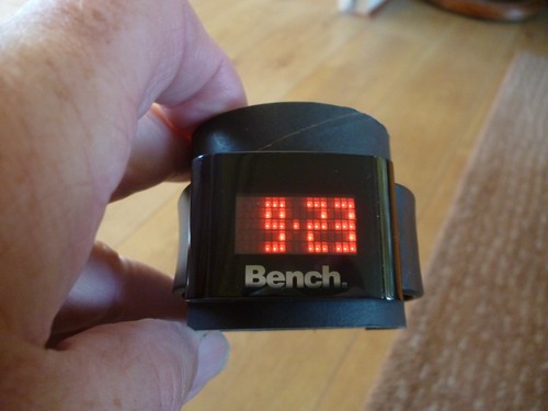 Bench red led digital watch - digital,