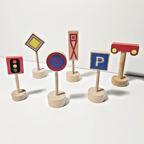 Wooden railway train - wooden,