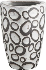 Modern Brown and White Glazed