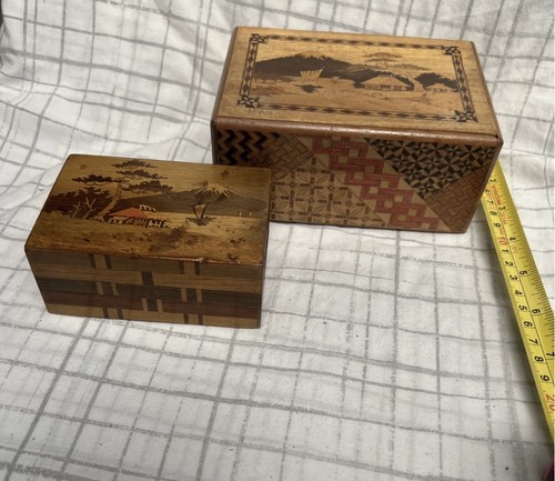 Antique puzzle boxes - antique,