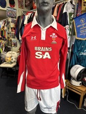 Wales WRU 2008/09 Under Armour Brains Rugby Team Shirt Rare Vintage Men S/m