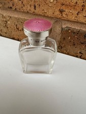 SOLID SILVER GUILLOCHE ENAMEL DECO VANITY DRESSING TABLE SCENT BOTTLE FOR ASPREY