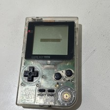 Nintendo Game Boy Pocket Clear MGB-001 Handheld working