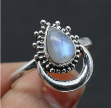 Moonstone Ring 925 Sterling