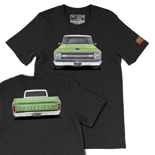 1969 green chevy - green, c10