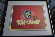 Signed Hanna Barbera Tom & Jerry Logo Animation Art Cel