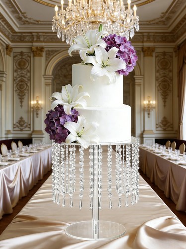 Clear acrylic cake stand - cake,