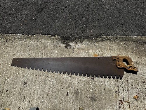 Vintage cross cut saw 3ft - saw,