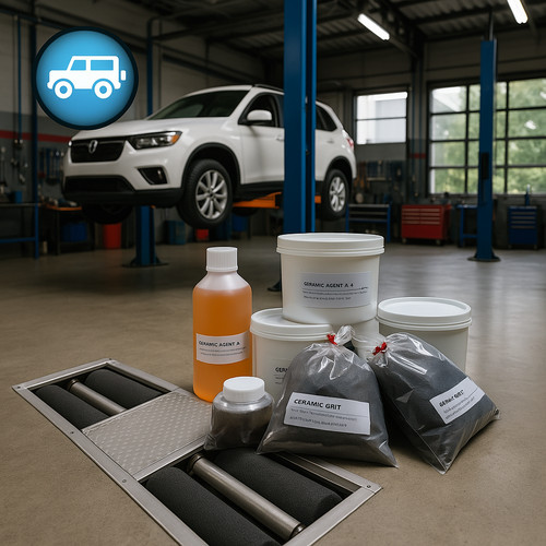 Brake roller regritting kit - regritting,