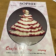 Gilbert, Sophie 15" Doll Dress DK Knitting Pattern Barbie, Sindy, Christmas