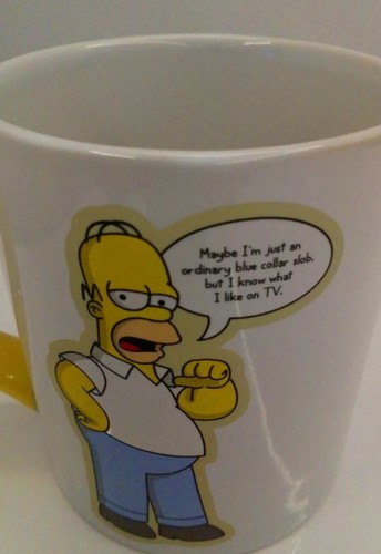 Vintage homer simpson mug tv - vintage,