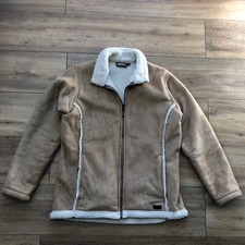 Musto Performance Ladies Faux Sheepskin Fleece Lined Beige Jacket - Size 12