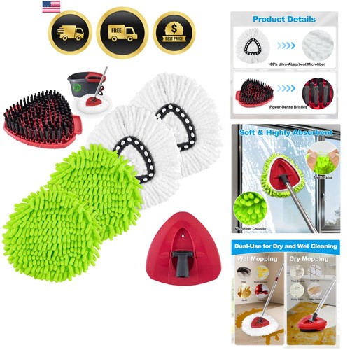 Microfiber spin mop - microfiber,