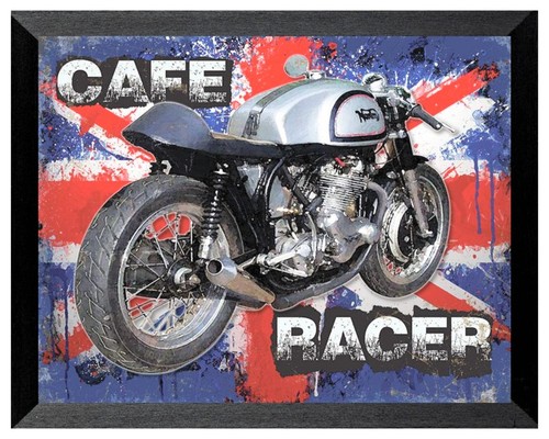 Norton cafe racer biker - racer,