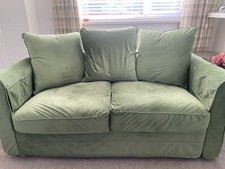 IKEA Gronlid  2 Seater  Sofa  Velvet Covers  With Additional Arm Covers