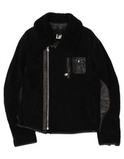 PAL ZILERI Womens Leather Jacket IT 52 2XL Black Leather AK10