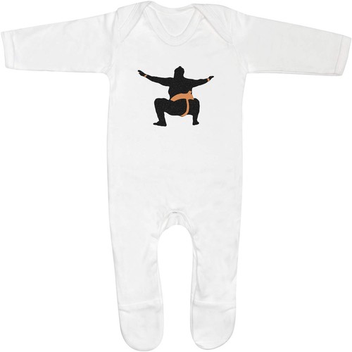 Sumo star baby romper - 'sumo, star'