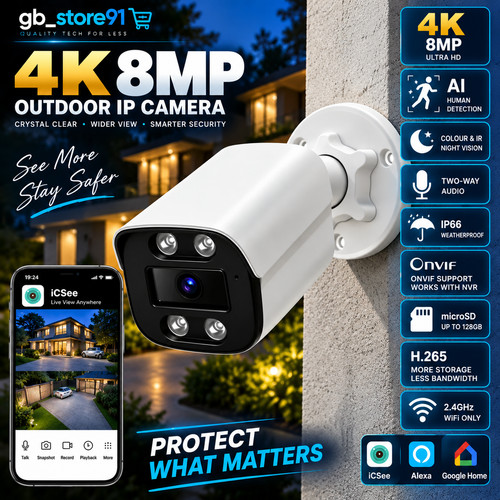 New 8mp camera outdoor - ip,