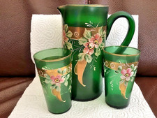 MURANO GREEN EMERALD GLASS Jug