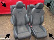 AUDI A3 S3 2018 RARE HEATED VELOUR CLOTH HALF LEATHER SPORT SEATS 34k miles 8V