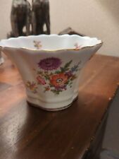 Ashley Bone China Planter - Gorgeous Floral Pattern - English Bone China 