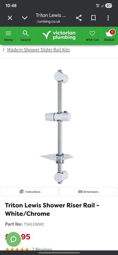Triton lewis chrome shower - chrome,