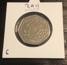 2011 Royal Mint WWF 50p BU
