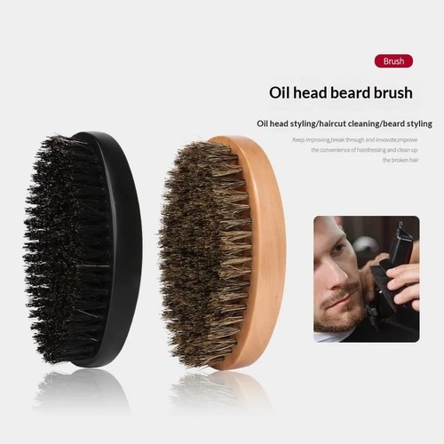 Men boar bristle beard brush - beard,