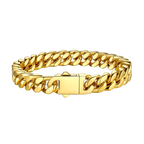 Solid gold miami cuban - gold,