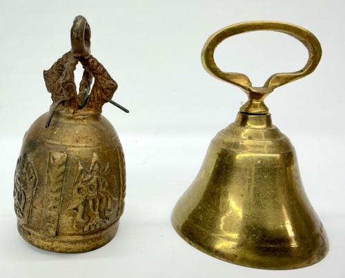 Antique brass bells - bells, one